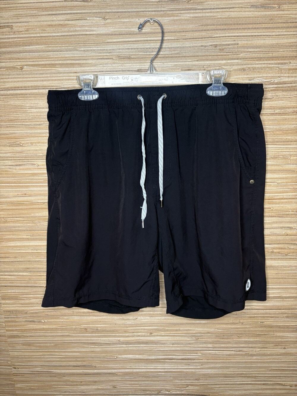 True Classic Men's Active Quick Dry Lined Shorts 8.5” Inseam Black Sz XL